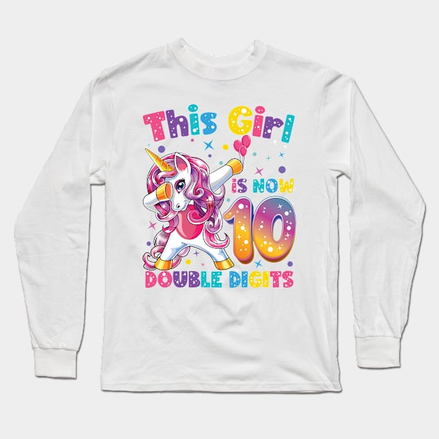 It's My 10th Birthday Shirt This Girl Is Now 10 Years Old Long Sleeve T-Shirt by BioLite